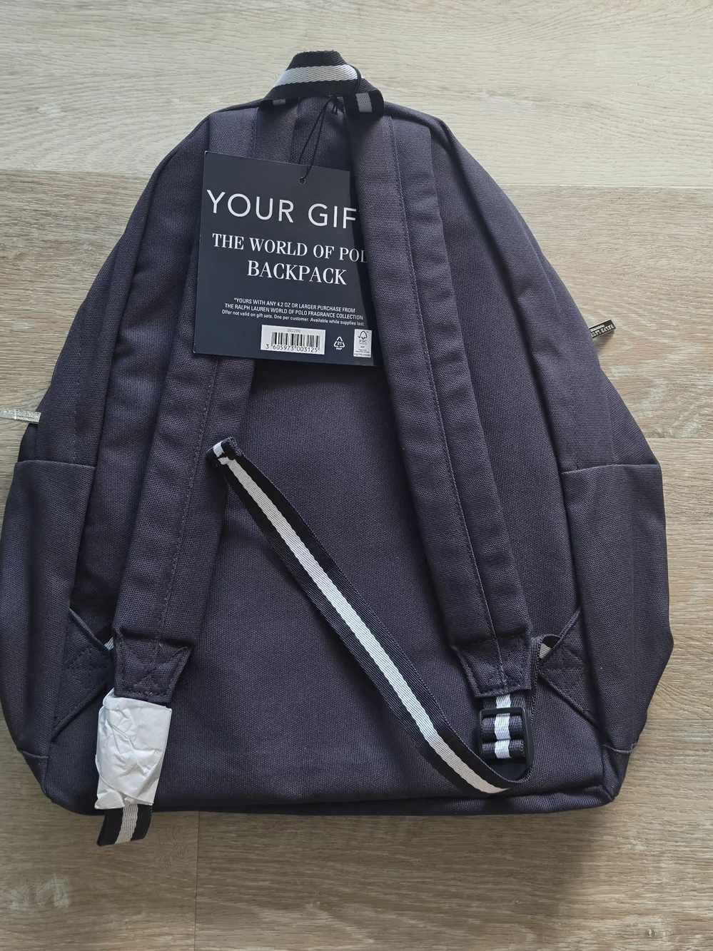 Ralph Lauren World of Polo Backpack Navy New With Tags Pony Logo
